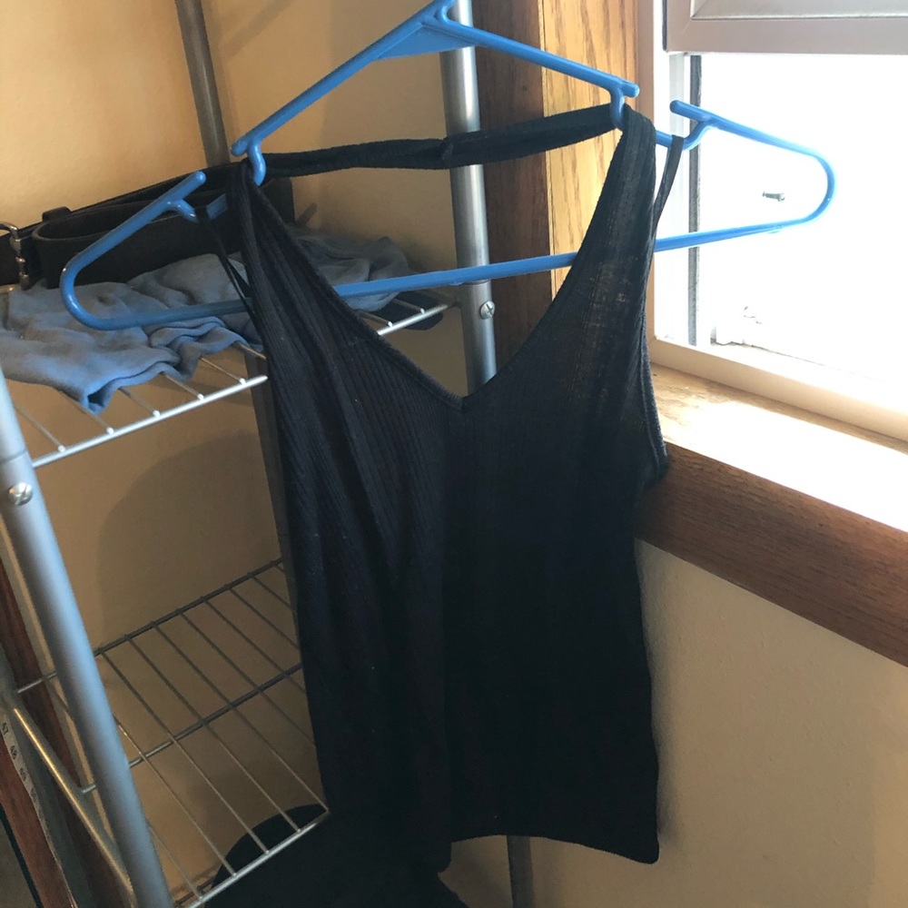 black tank top